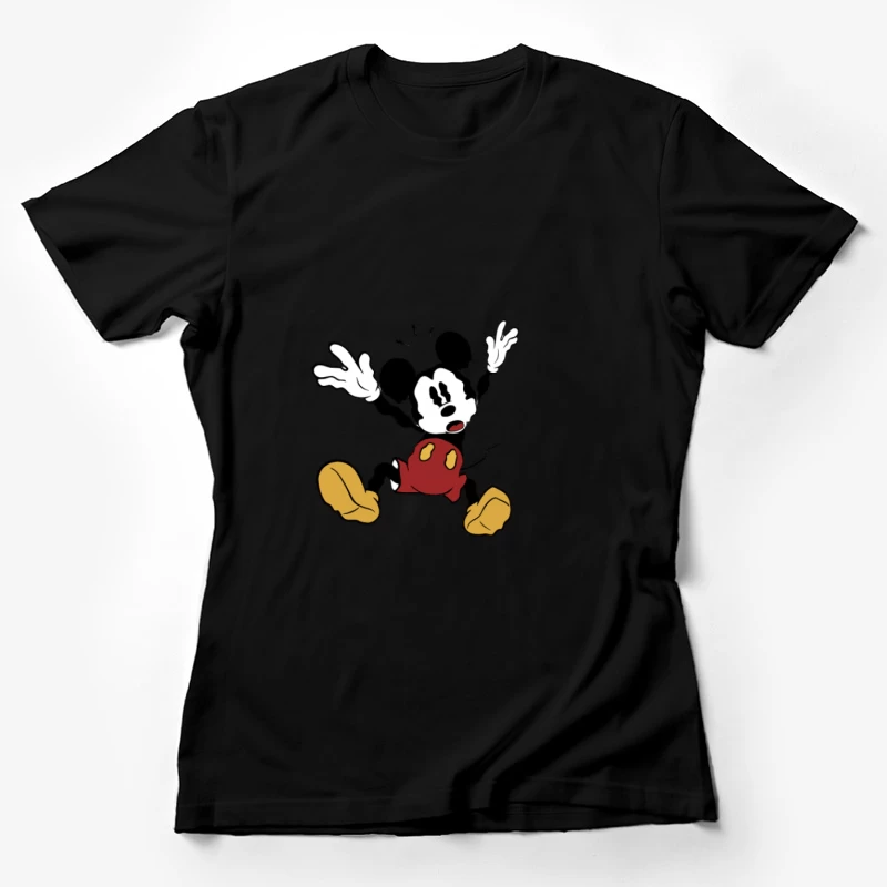 Saut de dessin animé rétro Femme T-Shirt