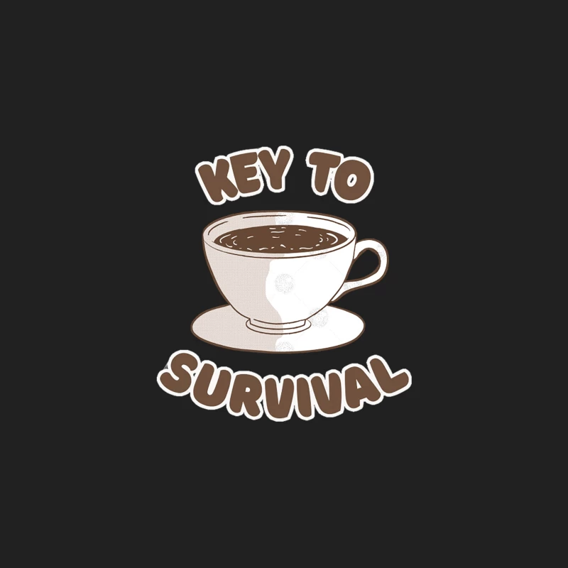 Coffee - Key To Survival Bucket Hat