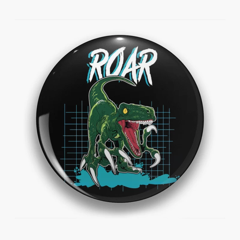 Velociraptor Roar: Neo-Retro Power Pin