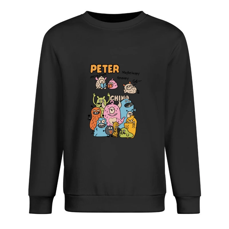 Fête des Monstres Colorés Homme Sweat-shirt à enfiler