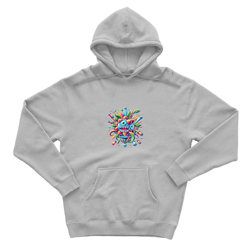 Vibrant Explosive Monster Graffiti Art Male Pullover Hoodie