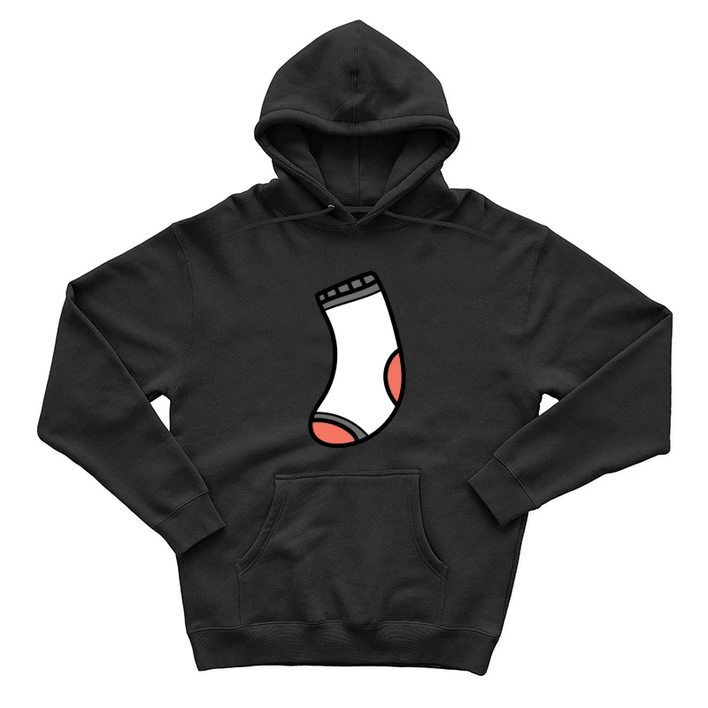 Chaussette blanche avec motifs colorés Homme Sweat à capuche