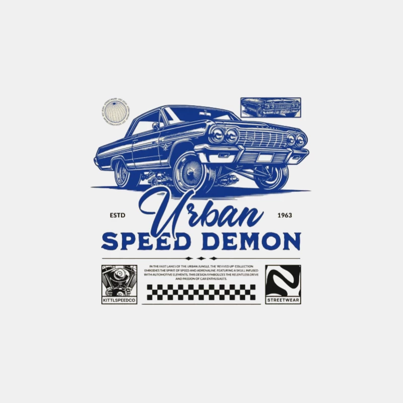 Urbaner Geschwindigkeitsdämon Auto Design Herren Tanktops