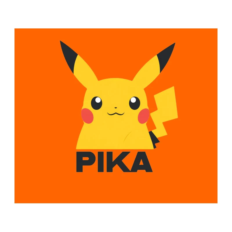 Adorable Pikachu Pokemon Character Logo Tapestry