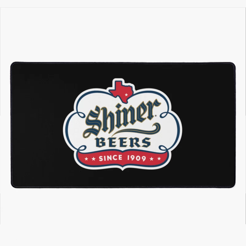 Shiner bock beer Desk Mat