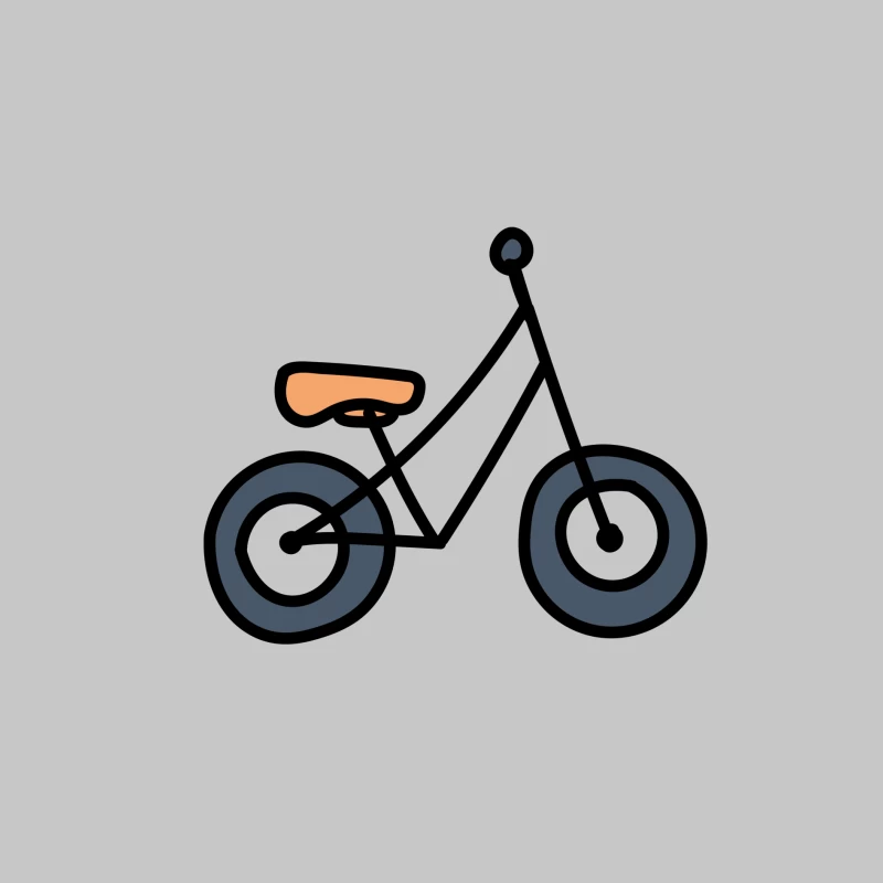 Illustration de vélo minimaliste Homme Manches Longues T-Shirt