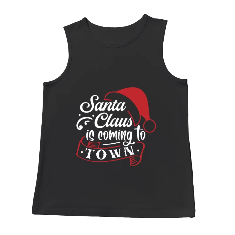 Santa Claus avec Chapeau Rouge Homme Débardeur
