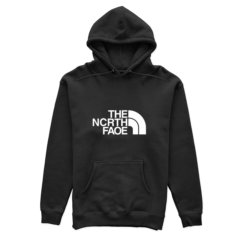 Verzerrtes Logo-Design Damen Pullover Hoodie