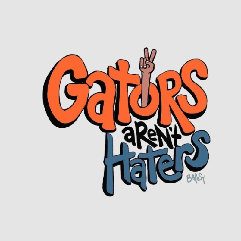 Gators sind keine Hater Herren Pullover Hoodie