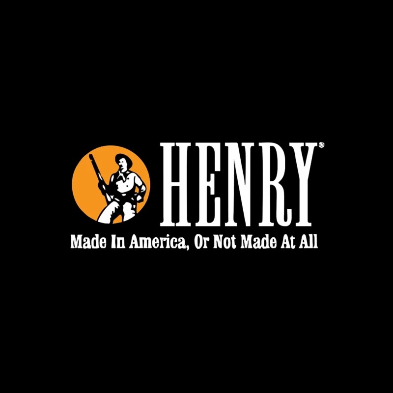 Henry Rifles Vintage Logo with American Manufacturing Slogan Mouse Pad