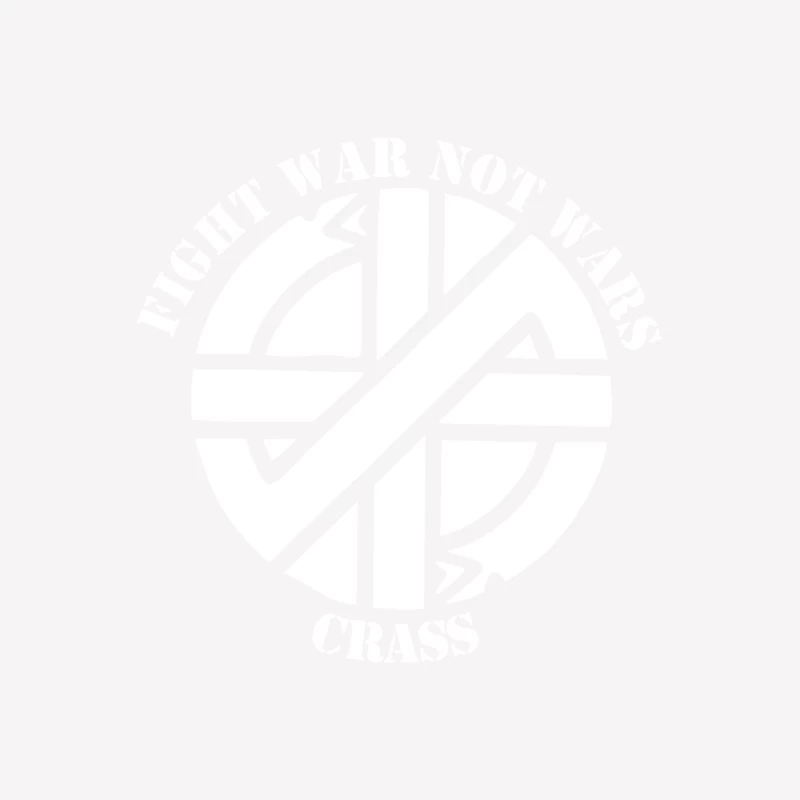Crass Fight War Not Wars Anarcho Punk Rock Female T-Shirt