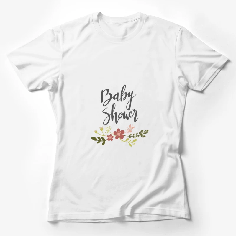 Décoration de Fleurs pour Baby Shower Femme T-Shirt