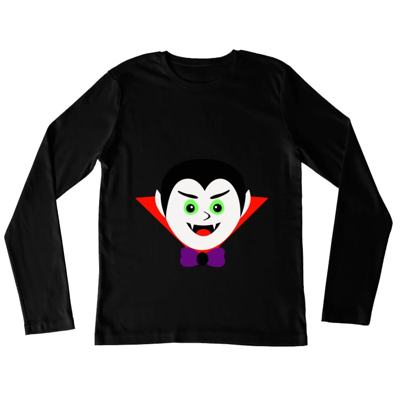 Illustration de vampire effrayant Femme Manches Longues T-Shirt