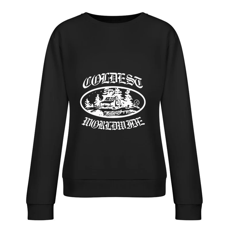 Véhicule de neige en forêt Femme Sweat-shirt à enfiler