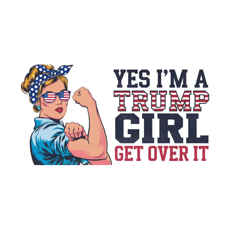 Trump Girl Merchandise Inspired by Rosie the Riveter Tapestry