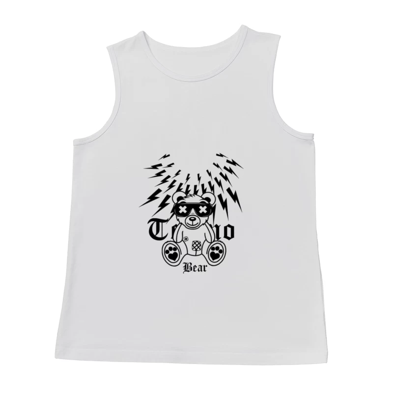Techno Bär mit Blitzen Herren Tanktops
