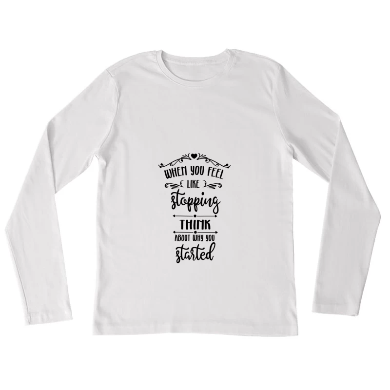 Symbole Om, Design Géométrique Femme Manches Longues T-Shirt