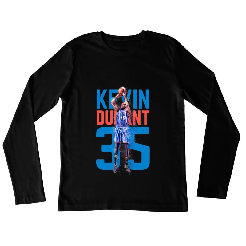 Basketball-Star Kevin Durant Sprungwurf Damen Langarm T-Shirt