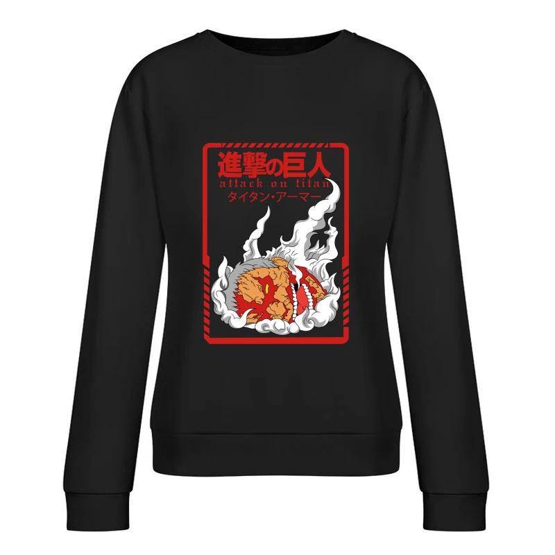 Attack on Titan Graphic Design Female Pullover Sweatshirt