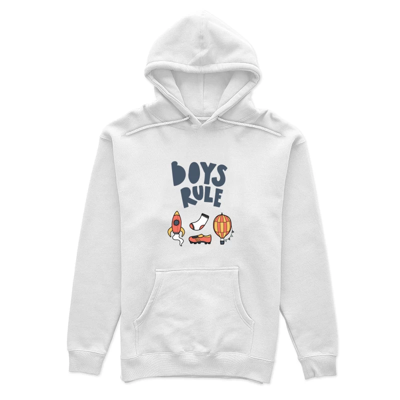 Illustration colorée de fusée et ballon Femme Sweat à capuche