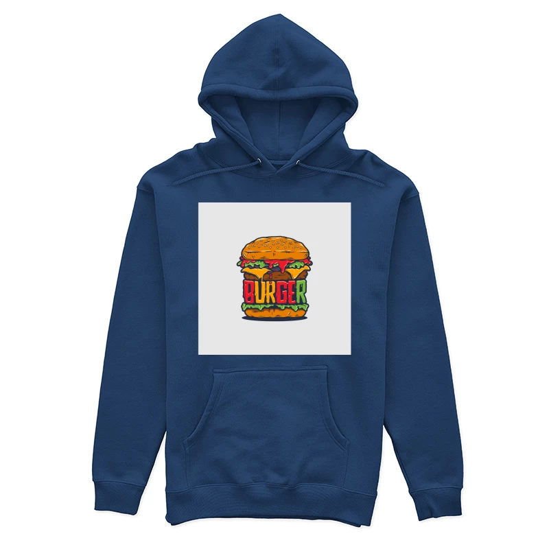 Illustration de burger coloré Femme Sweat à capuche