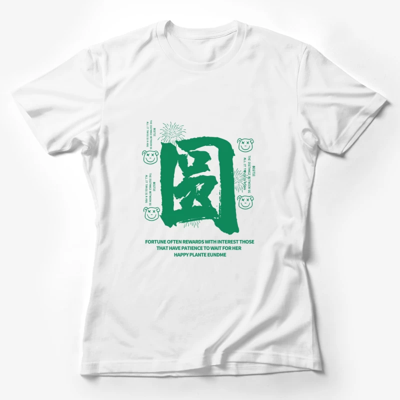 Glückssymbole mit Weisheitsspruch Damen T-Shirt
