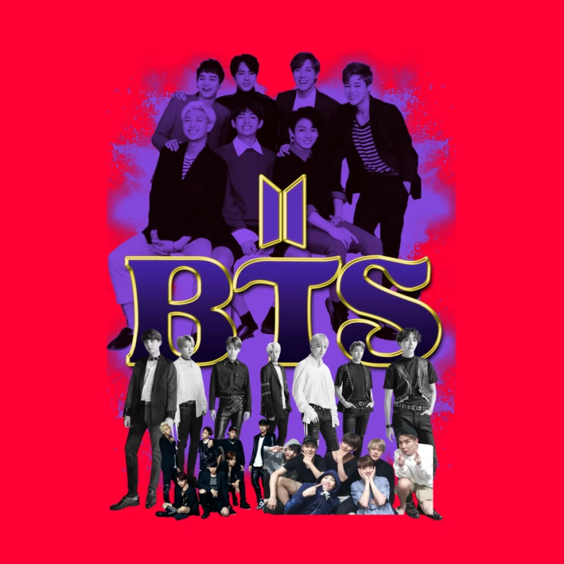 BTS - Iconic K-Pop Boy Band Compilation Pin