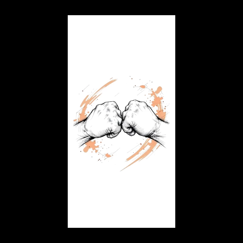 Fist Bump: A Symbolic Gesture of Unity and Solidarity iPhone Case