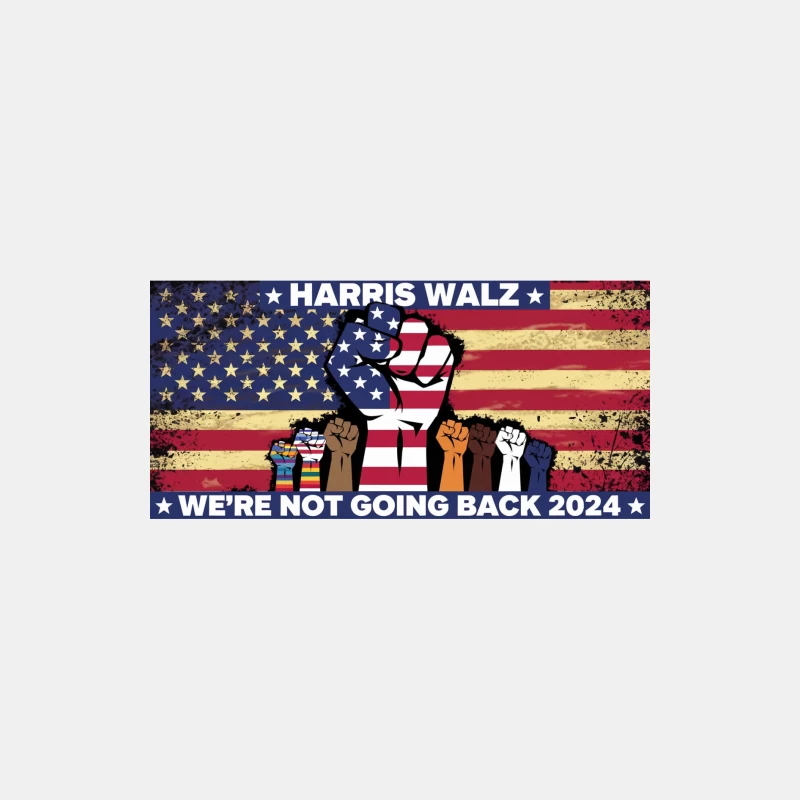 Diverse Unity in 2024 American Political Campaign Male Tank Top