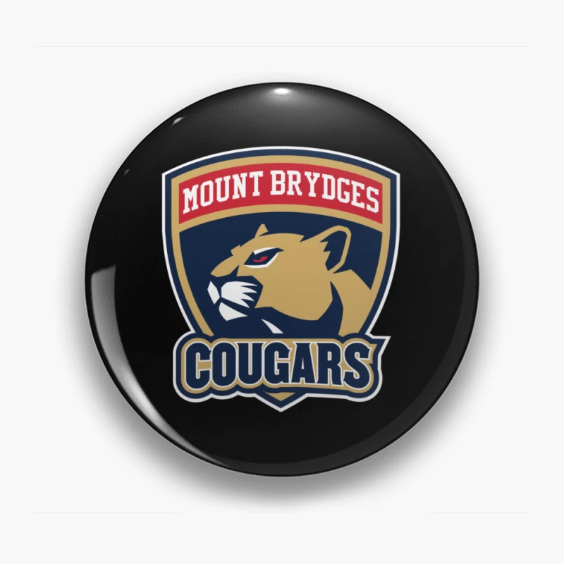 Mount Brydges Cougars Team Sports Logo Pin