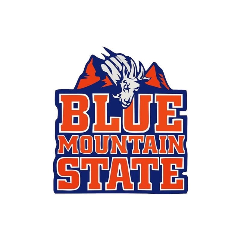 Blue Mountain State Mountain Goats Throw Pillow