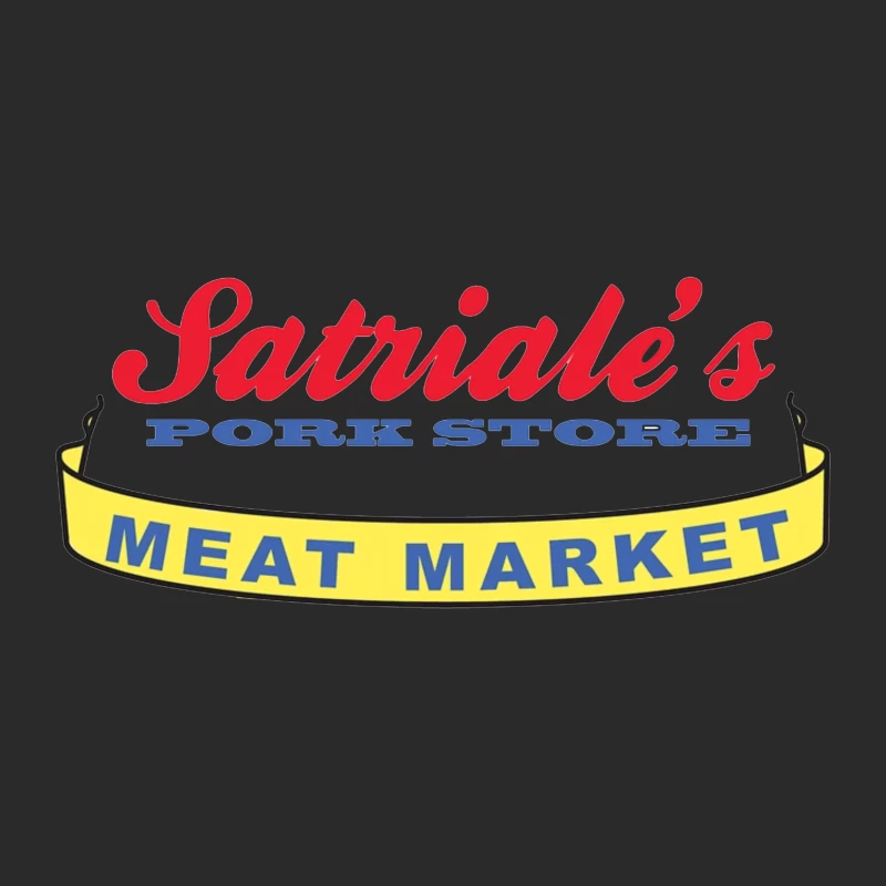 Patriale's Pork Store & Meat Market Vintage Logo Sign Baseball Cap