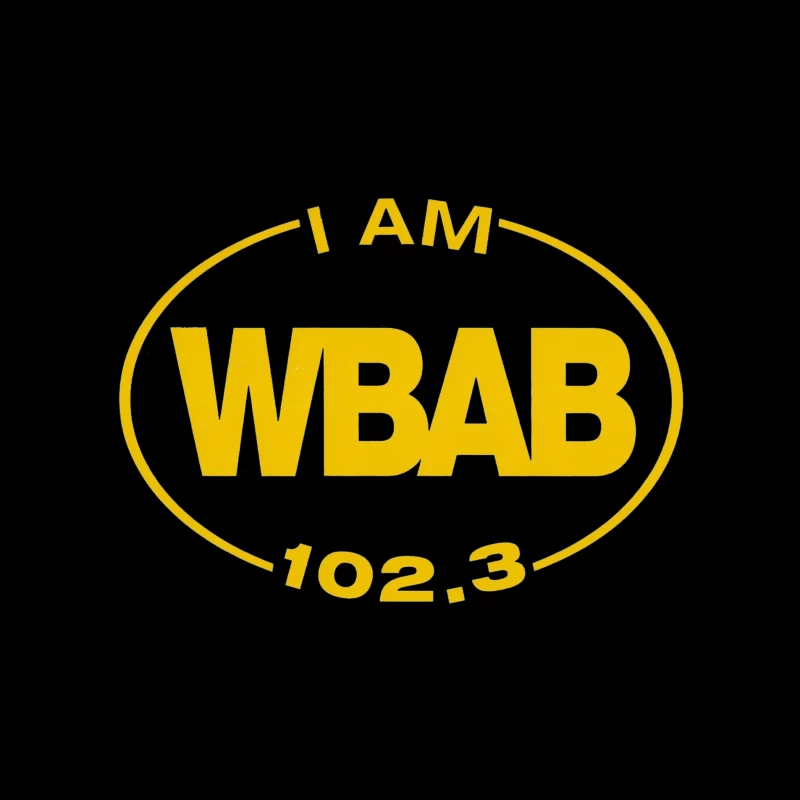 WBAB Radio Throw Pillow
