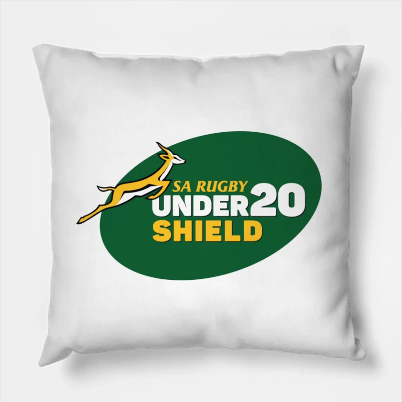 Sa Rugby Shield Throw Pillow