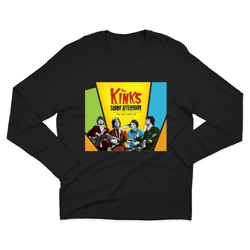 The Kinks 'Sunny Afternoon: The Very Best Of' Vintage Album Cover Male Long Sleeve T-Shirt