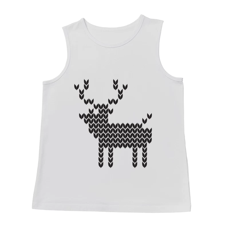 Motif de Renne en Tricot Homme Débardeur