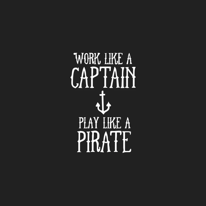 Work Like A Captain Play Like A Pirate Bucket Hat