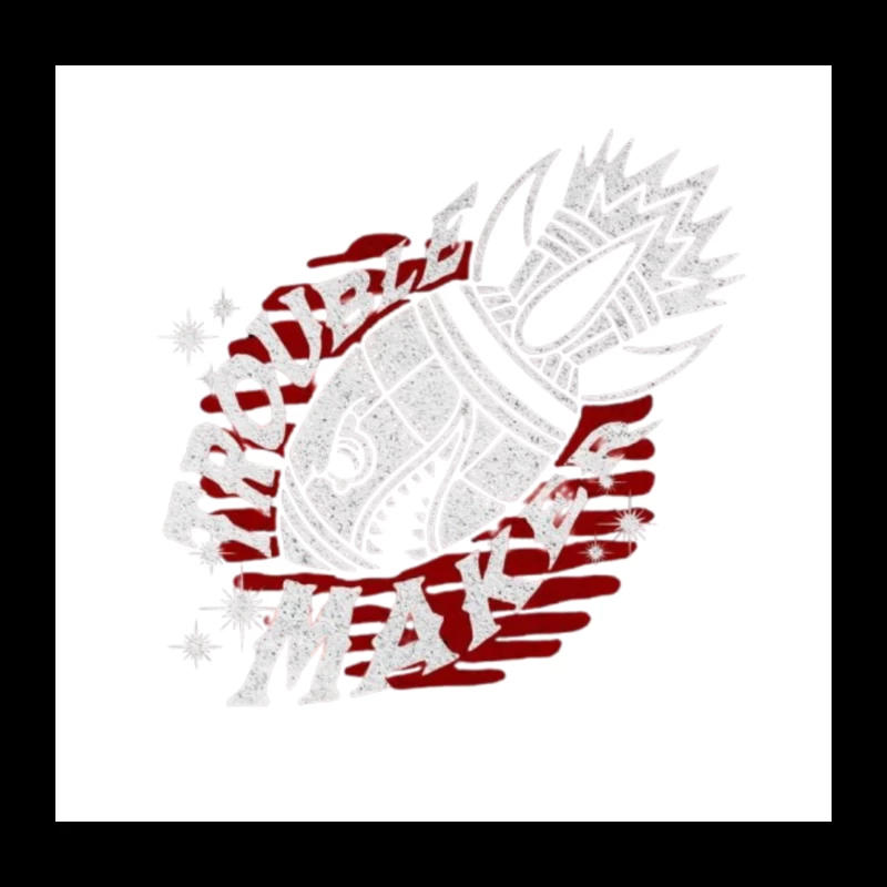 Fairy Tail Anime Guild Symbol in Red and White Throw Pillow