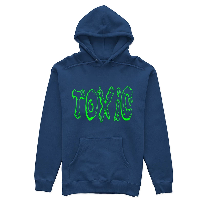 Glowing Toxic Text Design Female Pullover Hoodie