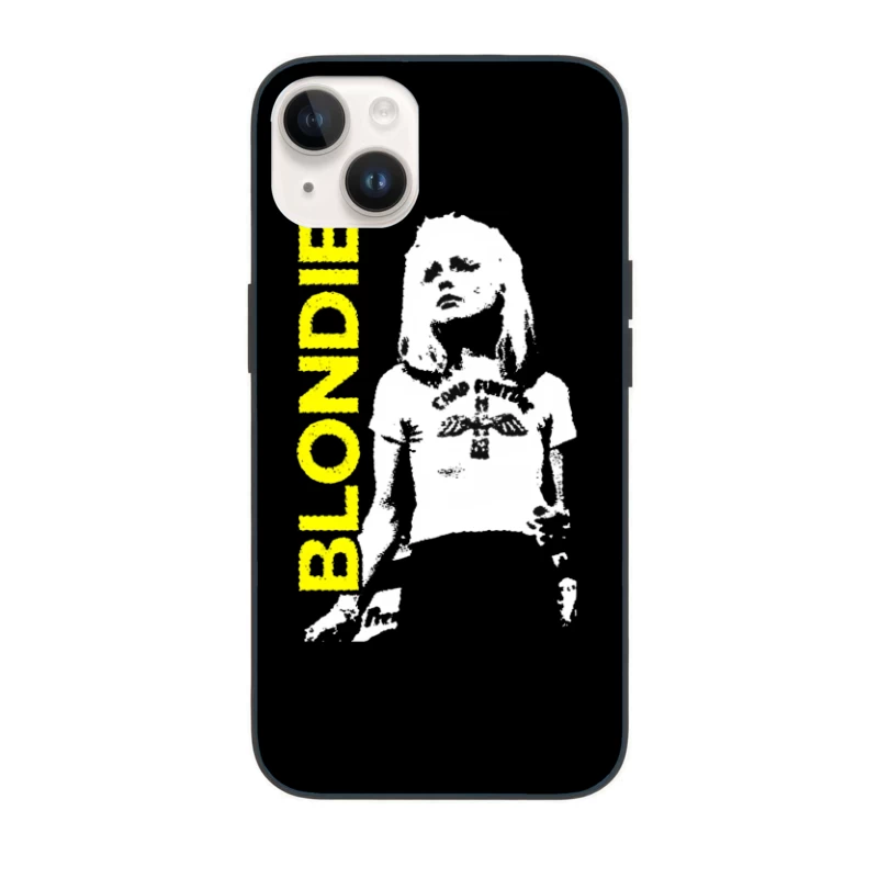 Black and White Punk Rock Artistic Portrait iPhone Case