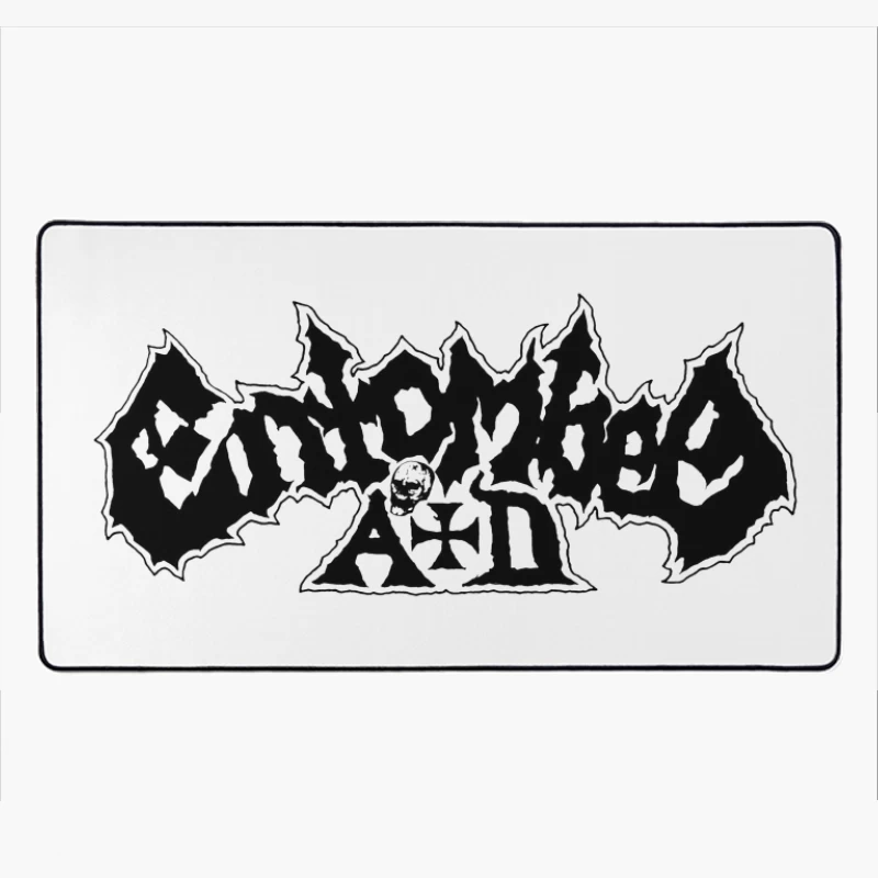 Entombed Black Logo Desk Mat