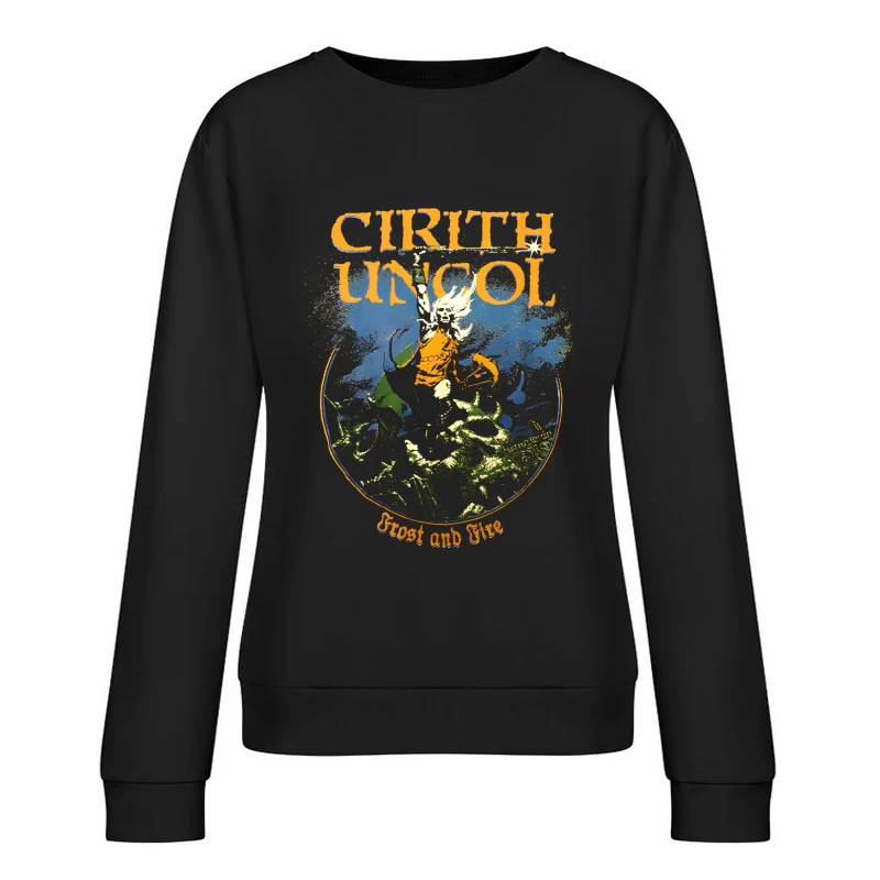 Cirith Ungol Frost and Fire Vintage Female Pullover Sweatshirt