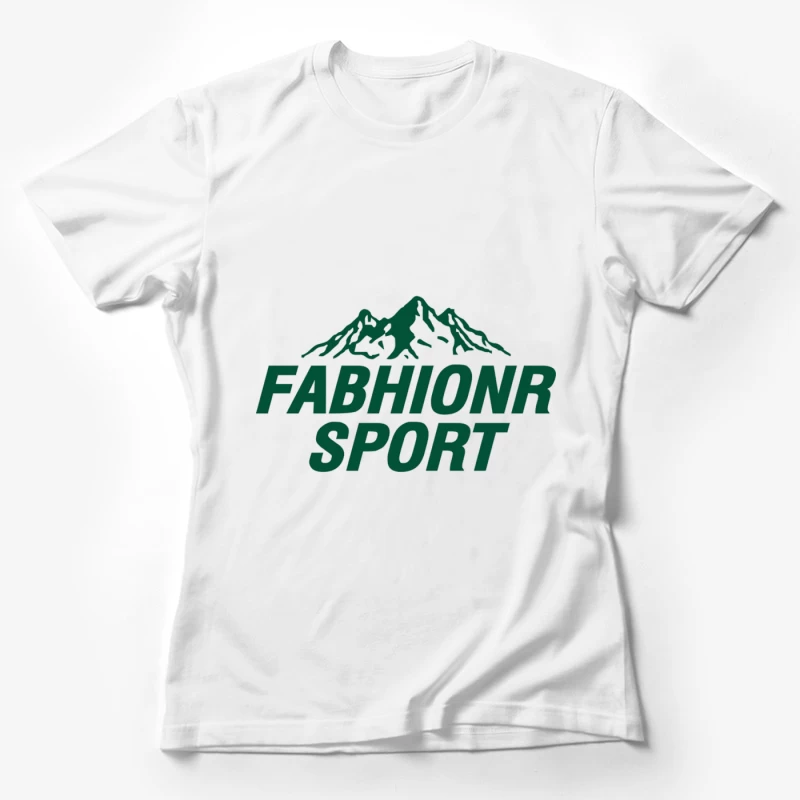 Outdoor Sport Logo mit Bergmotiv Damen T-Shirt