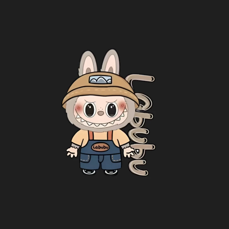 Niedliche Labubu-Figur mit Hasenohren Herren Tanktops