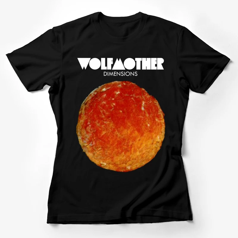 Wolfmother - Dimensions Album Cover with Orange Celestial Design Female T-Shirt