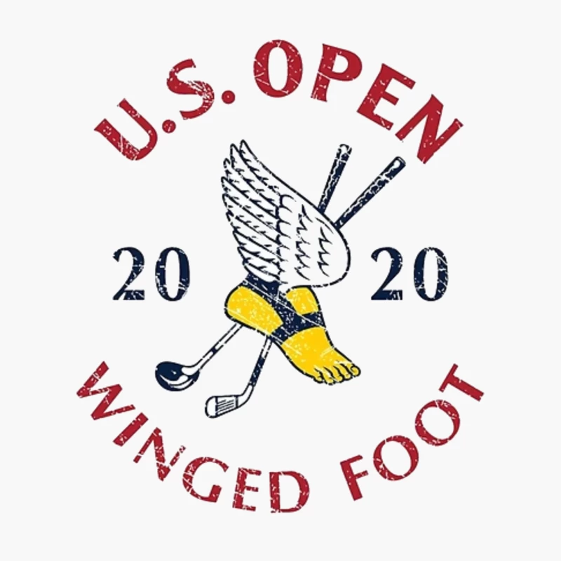 2020 US Open Golf Championship at Winged Foot Logo Design Cotton Tote Bag