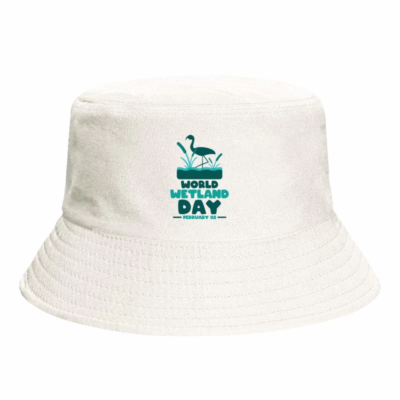 Celebrate World Wetland Day – Vibrant Flamingo Design Bucket Hat