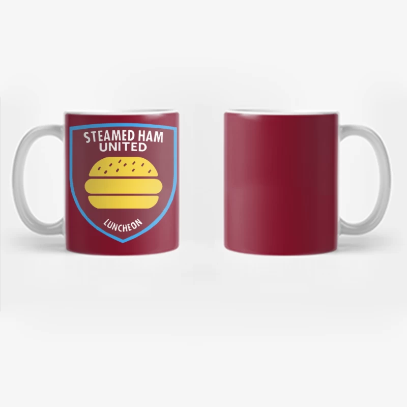 Simpsons / West Ham Parody - STEAMED HAM UNITED Coffee Mug