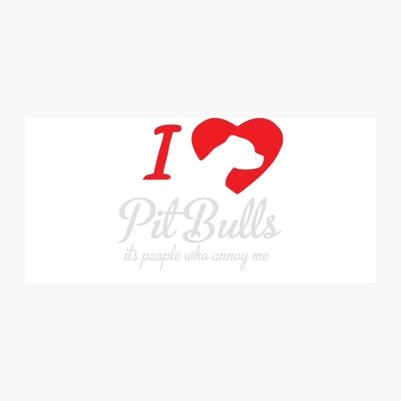 I Love Pitbulls Its People That Annoy Me Coffee Mug