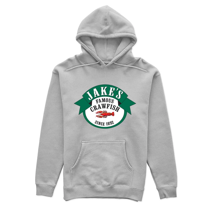 Jake's Famous Crawfish Restaurant - Historic Seafood Logo Since 1892 Female Pullover Hoodie